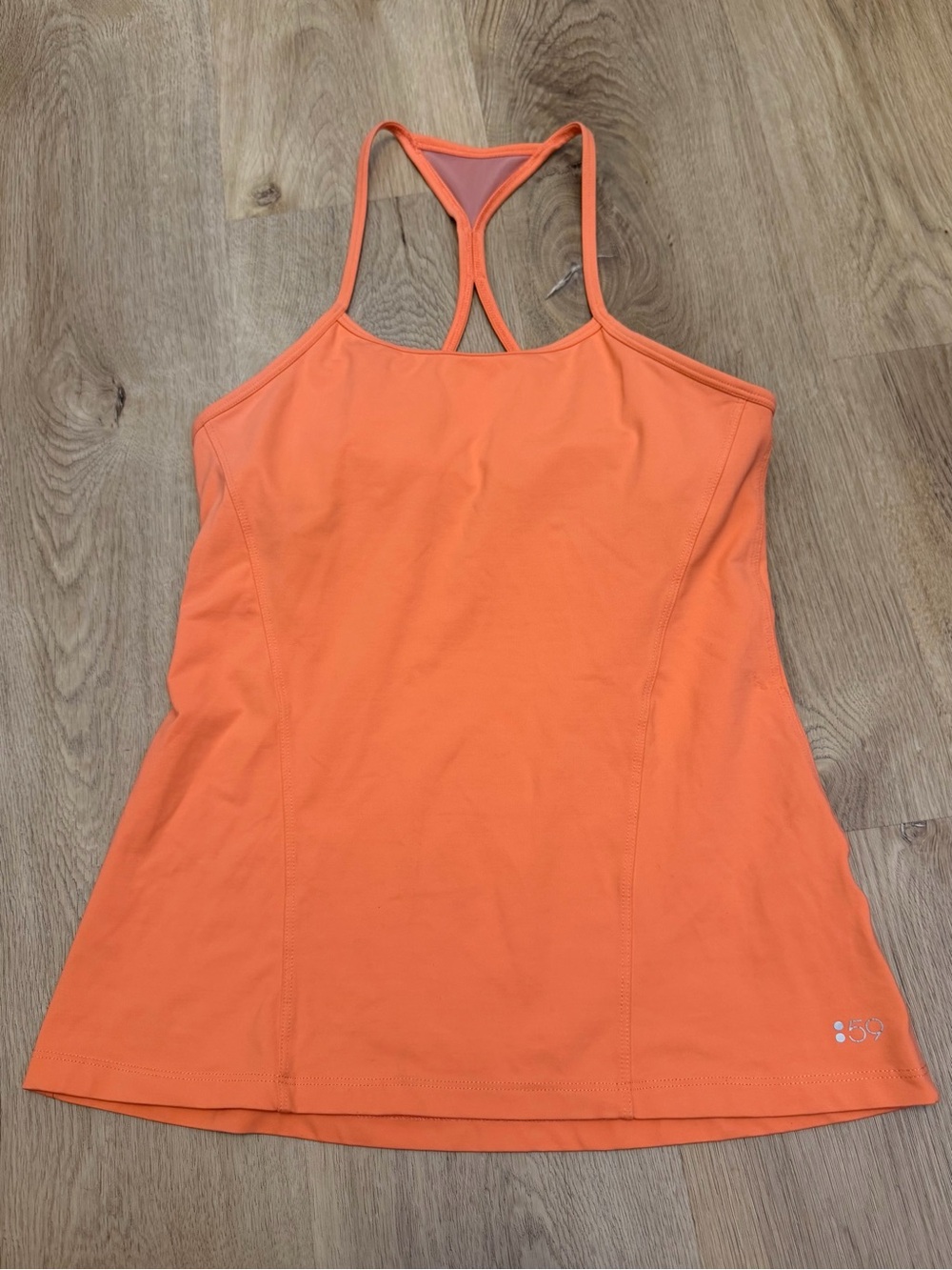 Splits59 Orange Crisscross-Strap Tank Top